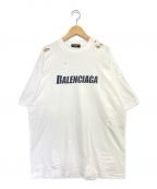 BALENCIAGAバレンシアガ）の古着「Destroyed Flatground Tee」｜ホワイト