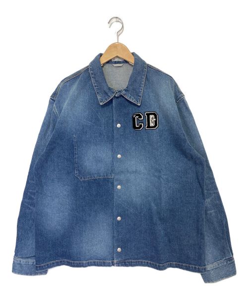 Dior（ディオール）DIOR × KENNY SCHARF (ディオール × ケニーシャーフ) Blue Denim Overshirt インディゴ サイズ:52の古着・服飾アイテム