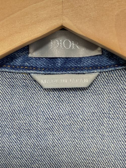 Dior（ディオール）DIOR × KENNY SCHARF (ディオール × ケニーシャーフ) Blue Denim Overshirt インディゴ サイズ:52の古着・服飾アイテム