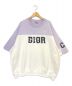 DIOR × KENNY SCHARF（ディオール × ケニーシャーフ）の古着「コットンオーバーサイズスウェット トレーナー」｜ホワイト×パープル