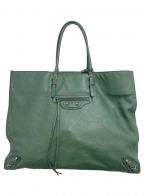 BALENCIAGAバレンシアガ）の古着「ザ・ペーパー トートバッグ」｜グリーン