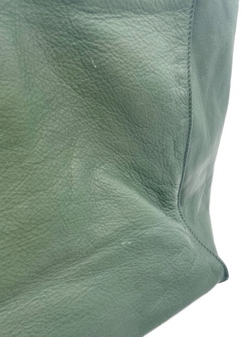 BALENCIAGA（バレンシアガ）BALENCIAGA (バレンシアガ) ザ・ペーパー トートバッグ グリーン サイズ:-の古着・服飾アイテム