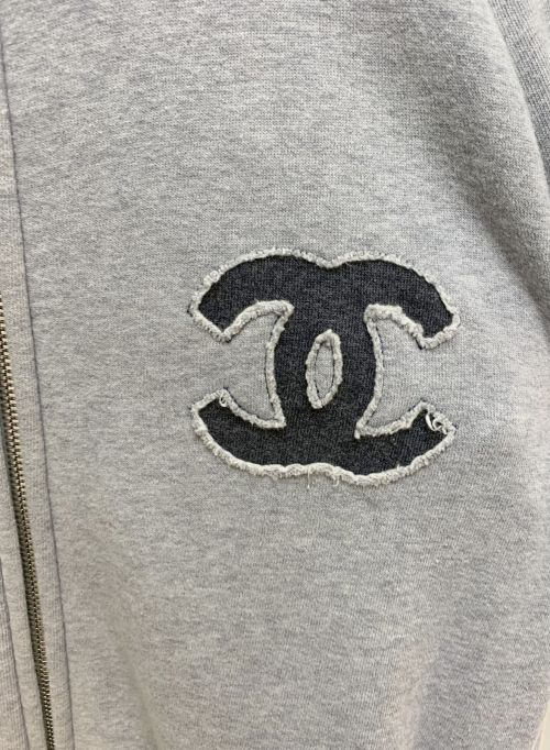 CHANEL（シャネル）CHANEL (シャネル) ココマークWジップパーカー グレー サイズ:-の古着・服飾アイテム