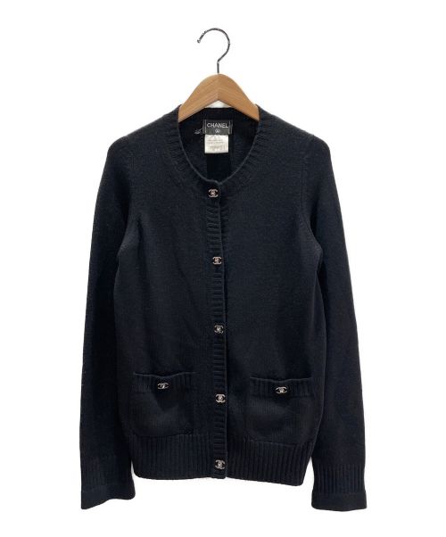 CHANEL（シャネル）CHANEL (シャネル) ターンロックカーディガン ブラック サイズ:34の古着・服飾アイテム