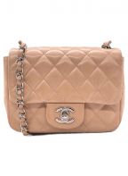 CHANELシャネル）の古着「シングルフラップミニマトラッセ」｜ピンク
