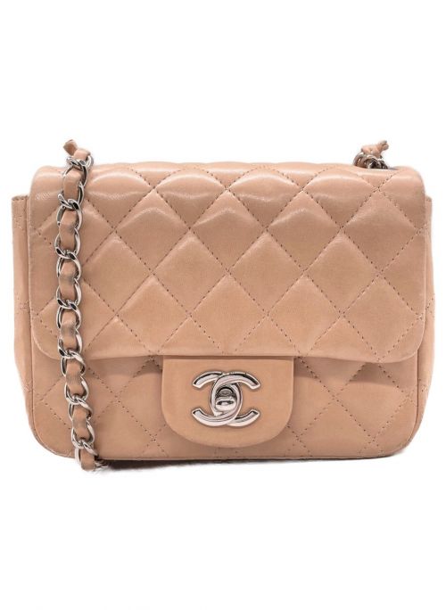 CHANEL（シャネル）CHANEL (シャネル) シングルフラップミニマトラッセ ピンク サイズ:-の古着・服飾アイテム