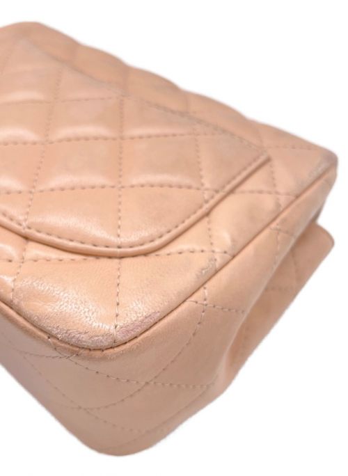 CHANEL（シャネル）CHANEL (シャネル) シングルフラップミニマトラッセ ピンク サイズ:-の古着・服飾アイテム