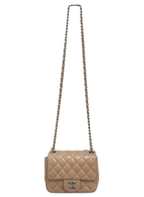 CHANEL（シャネル）CHANEL (シャネル) シングルフラップミニマトラッセ ピンク サイズ:-の古着・服飾アイテム