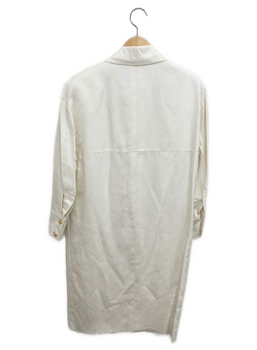 CHANEL（シャネル）CHANEL (シャネル) シャツワンピース ホワイト サイズ:36の古着・服飾アイテム
