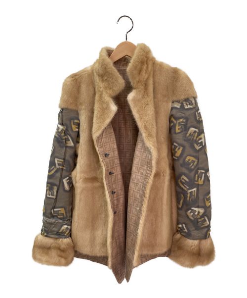 FENDI（フェンディ）FENDI (フェンディ) リバーシブルハーフコート ベージュ サイズ:42の古着・服飾アイテム