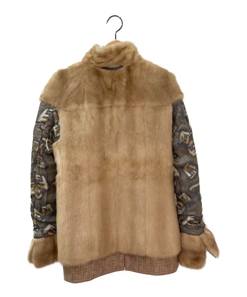 FENDI（フェンディ）FENDI (フェンディ) リバーシブルハーフコート ベージュ サイズ:42の古着・服飾アイテム