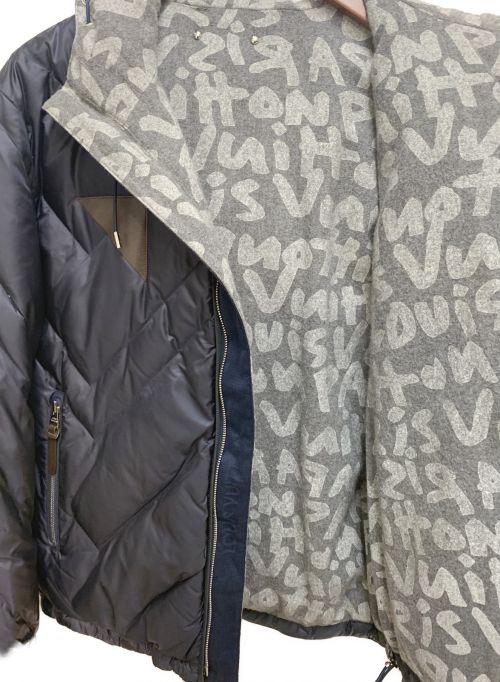 LOUIS VUITTON（ルイ ヴィトン）LOUIS VUITTON (ルイ ヴィトン) キルティングダウンジャケット ネイビー サイズ:44の古着・服飾アイテム