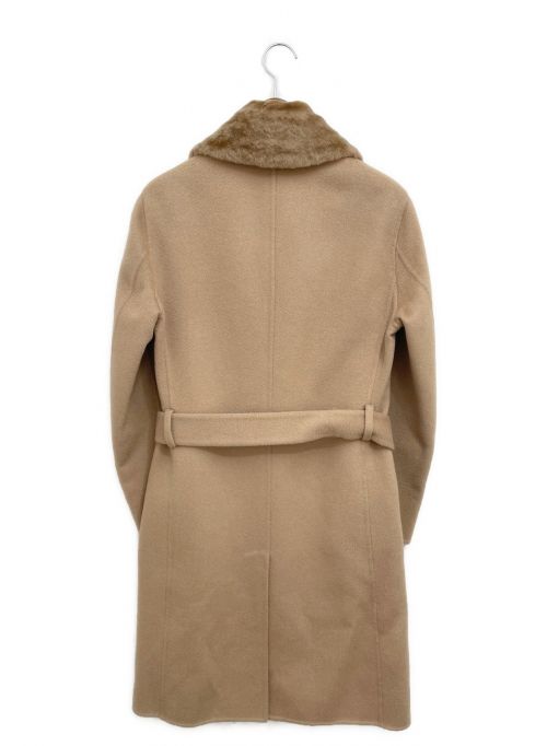 LOUIS VUITTON（ルイ ヴィトン）LOUIS VUITTON (ルイ ヴィトン) ファー付きチェスターコート ブラウン サイズ:44の古着・服飾アイテム