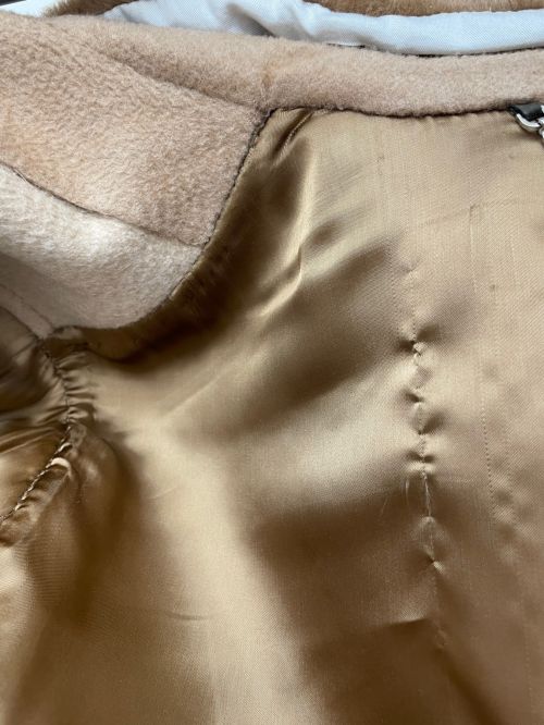 LOUIS VUITTON（ルイ ヴィトン）LOUIS VUITTON (ルイ ヴィトン) ファー付きチェスターコート ブラウン サイズ:44の古着・服飾アイテム