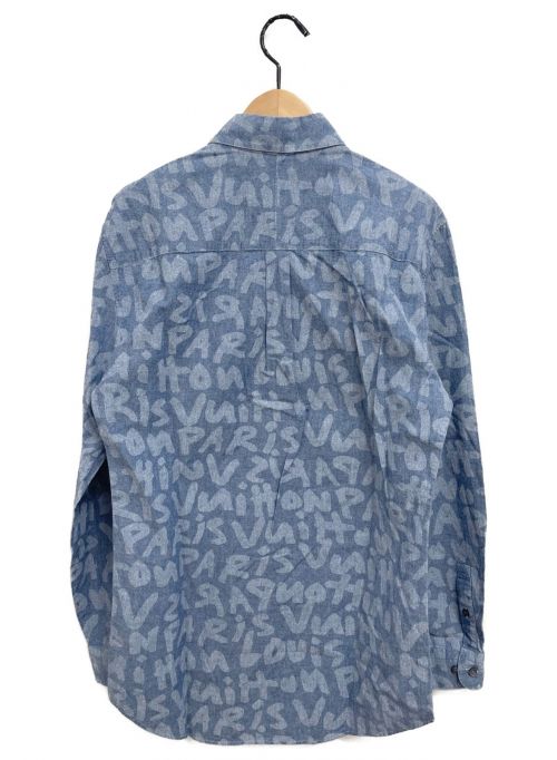 LOUIS VUITTON（ルイ ヴィトン）LOUIS VUITTON (ルイ ヴィトン) モノグラムグラフィティ シャツ スカイブルー サイズ:XSの古着・服飾アイテム