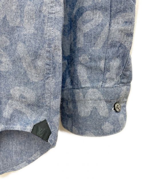 LOUIS VUITTON（ルイ ヴィトン）LOUIS VUITTON (ルイ ヴィトン) モノグラムグラフィティ シャツ スカイブルー サイズ:XSの古着・服飾アイテム