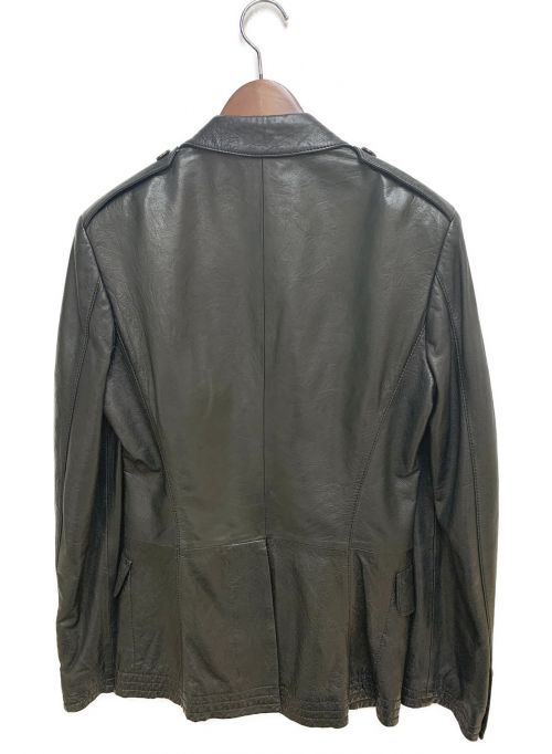 GUCCI（グッチ）GUCCI (グッチ) レザージャケット ブラック サイズ:44の古着・服飾アイテム