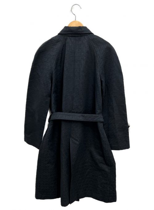 FENDI（フェンディ）FENDI (フェンディ) ズッキーノステンカラーコート ブラック サイズ:48の古着・服飾アイテム