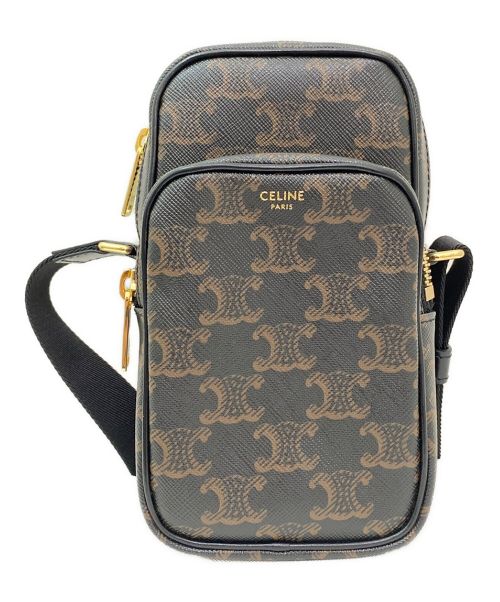 CELINE（セリーヌ）CELINE (セリーヌ) ミニポケットメッセンジャーバッグ ブラック サイズ:-の古着・服飾アイテム