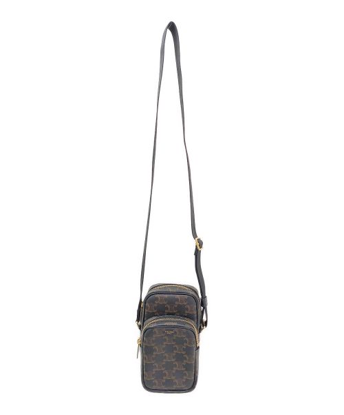CELINE（セリーヌ）CELINE (セリーヌ) ミニポケットメッセンジャーバッグ ブラック サイズ:-の古着・服飾アイテム