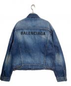 BALENCIAGAバレンシアガ）の古着「LOGO EMBROIDERY DENIM JACKET」｜インディゴ