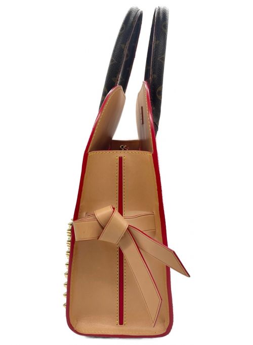 LOUIS VUITTON（ルイ ヴィトン）LOUIS VUITTON×Christian Louboutin (ルイヴィトン×クリスチャン・ルブタン) ハンドバッグ ブラウン×レッド サイズ:-の古着・服飾アイテム