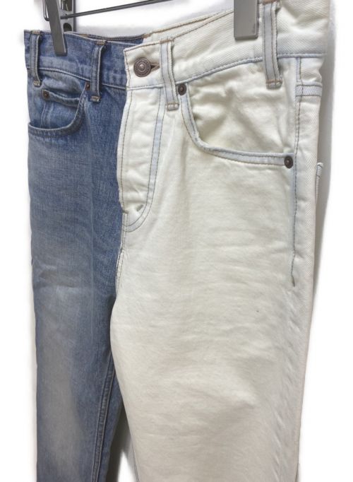 CELINE（セリーヌ）CELINE (セリーヌ) 20SS ツートーンデニム ホワイト×ブルー サイズ:26の古着・服飾アイテム