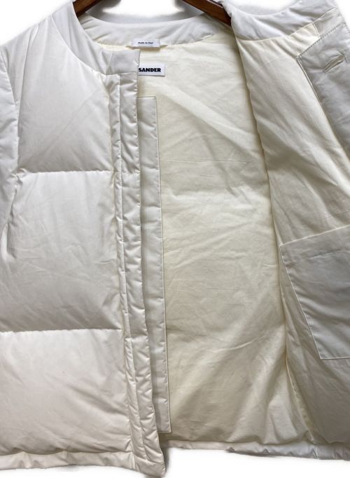 JIL SANDER（ジルサンダー）JIL SANDER (ジルサンダー) ダウンベスト ホワイト サイズ:46の古着・服飾アイテム