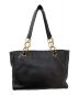 CHANEL (シャネル) ココマークチェーントートバッグ ブラック：128000円
