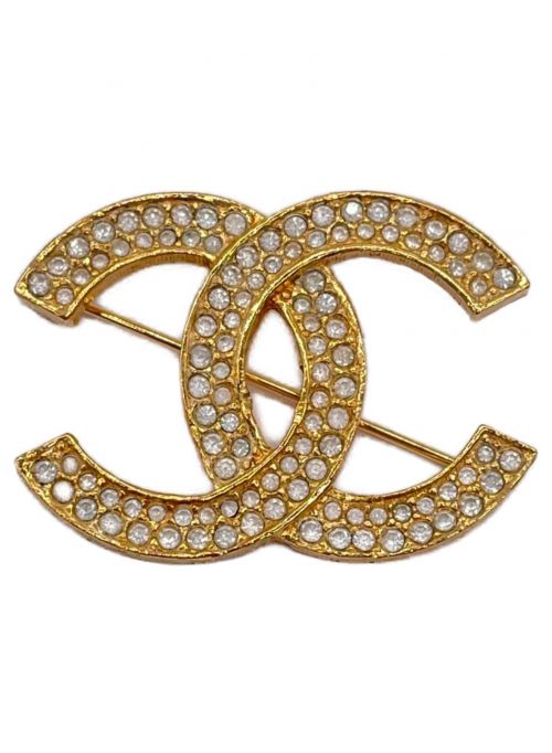 CHANEL（シャネル）CHANEL (シャネル) ココマーク ラインストーンブローチ サイズ:-の古着・服飾アイテム