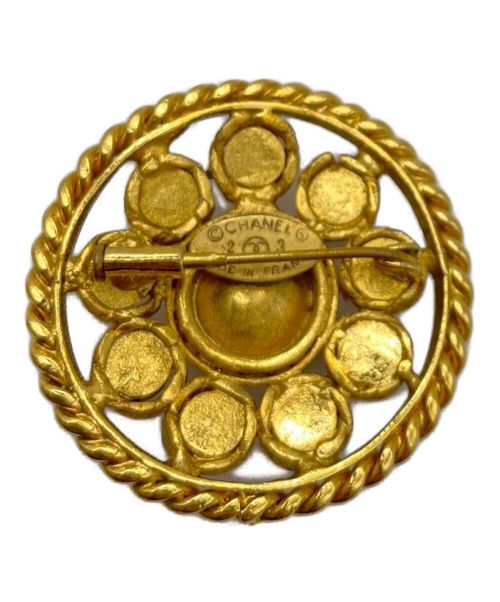 CHANEL（シャネル）CHANEL (シャネル) ラインストーンブローチ レッド×クリア サイズ:-の古着・服飾アイテム