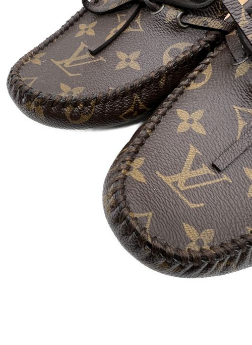 LOUIS VUITTON（ルイ ヴィトン）LOUIS VUITTON (ルイ ヴィトン) ドライビングシューズ ブラウン サイズ:5の古着・服飾アイテム