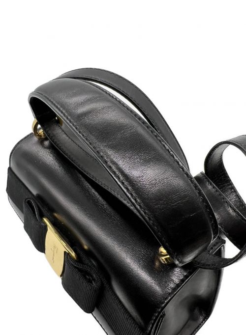 Salvatore Ferragamo（サルヴァトーレ フェラガモ）Salvatore Ferragamo (サルヴァトーレ フェラガモ) 2WAYショルダーバッグ ブラック サイズ:-の古着・服飾アイテム