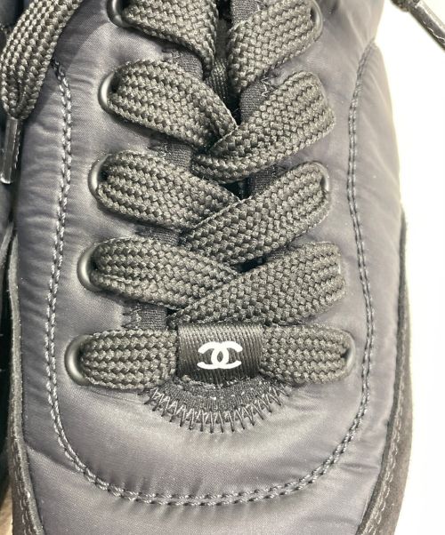 CHANEL（シャネル）CHANEL (シャネル) ナイロンスウェードスニーカー ブラック サイズ:37の古着・服飾アイテム