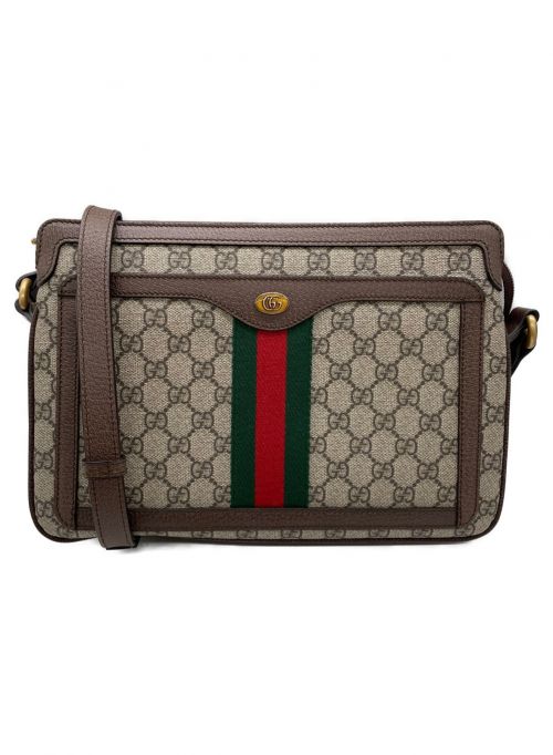 GUCCI（グッチ）GUCCI (グッチ) ミディアムショルダーバッグ ベージュ サイズ:-の古着・服飾アイテム