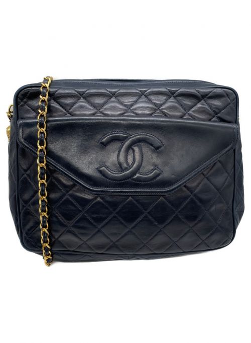 CHANEL（シャネル）CHANEL (シャネル) フリンジショルダーバッグ ネイビー サイズ:-の古着・服飾アイテム