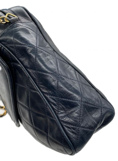 CHANEL（シャネル）CHANEL (シャネル) フリンジショルダーバッグ ネイビー サイズ:-の古着・服飾アイテム