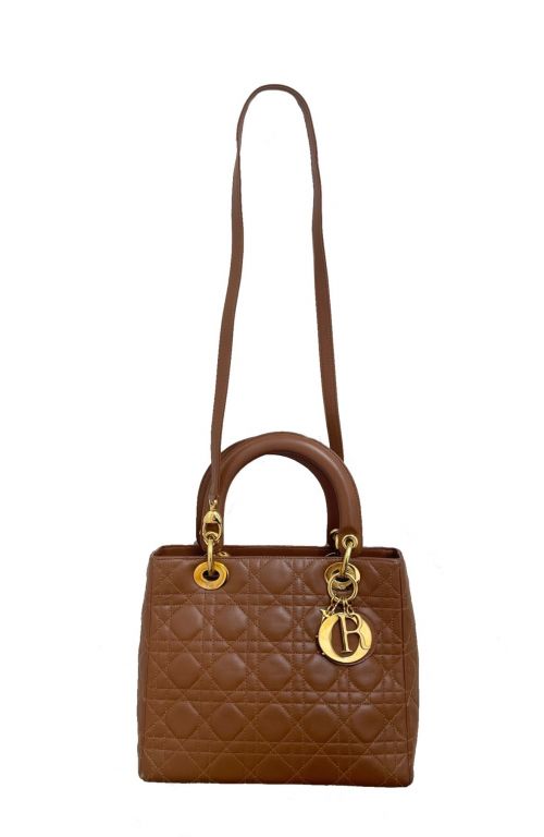 Christian Dior（クリスチャン ディオール）Christian Dior (クリスチャン ディオール) カナージュ 2WAYショルダーバッグ ブラウン サイズ:-の古着・服飾アイテム