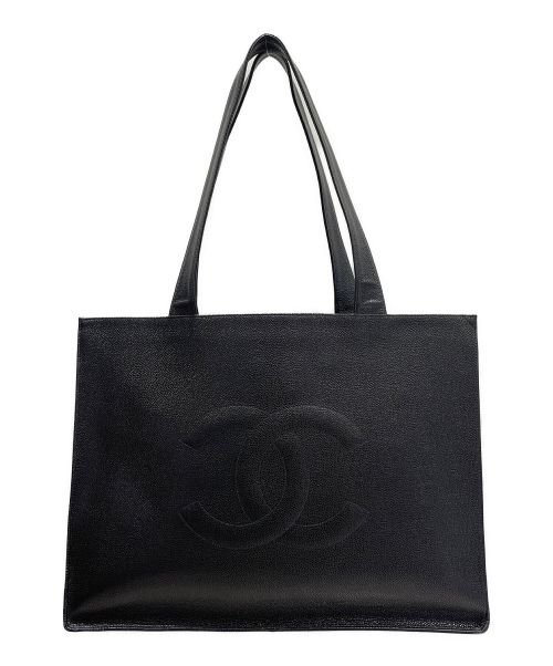 CHANEL（シャネル）CHANEL (シャネル) ココマークトートバッグ ブラック サイズ:-の古着・服飾アイテム