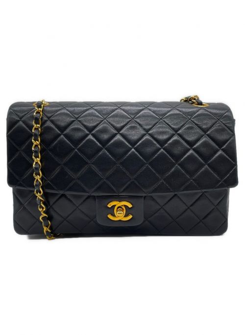 CHANEL（シャネル）CHANEL (シャネル) ダブルフラップマトラッセ ブラック サイズ:-の古着・服飾アイテム
