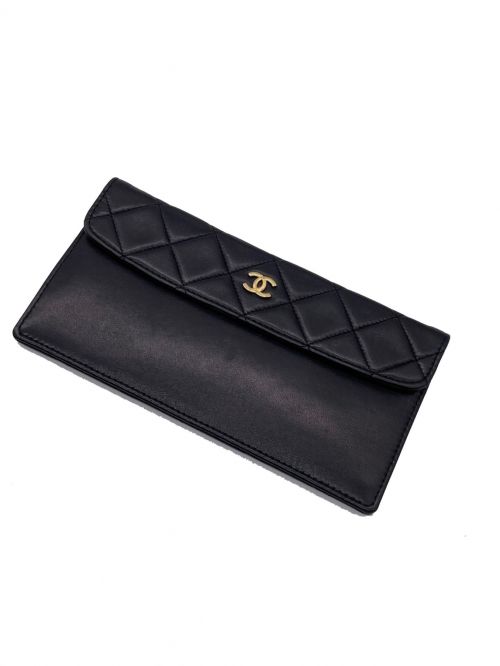 CHANEL（シャネル）CHANEL (シャネル) ダブルフラップマトラッセ ブラック サイズ:-の古着・服飾アイテム