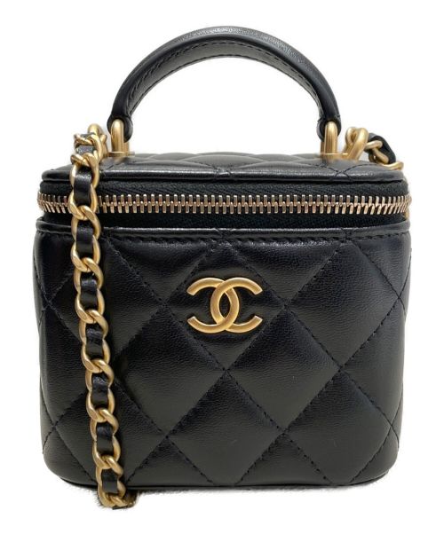 CHANEL（シャネル）CHANEL (シャネル) バニティショルダーバッグ ブラック サイズ:-の古着・服飾アイテム