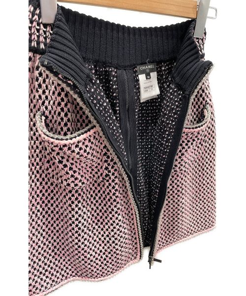 CHANEL（シャネル）CHANEL (シャネル) 編み込みスカート ピンク サイズ:34の古着・服飾アイテム
