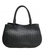 BOTTEGA VENETAボッテガベネタ）の古着「イントレチャート サッチェル」｜ブラック