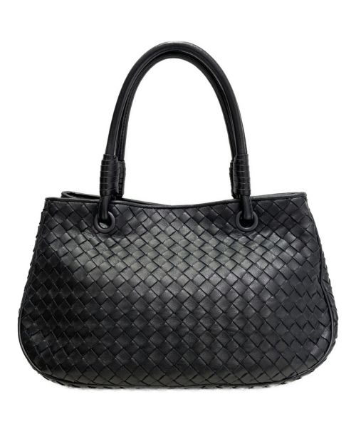 BOTTEGA VENETA（ボッテガベネタ）BOTTEGA VENETA (ボッテガベネタ) イントレチャート サッチェル ブラック サイズ:-の古着・服飾アイテム