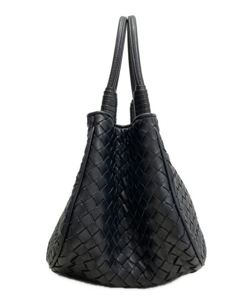 BOTTEGA VENETA（ボッテガベネタ）BOTTEGA VENETA (ボッテガベネタ) イントレチャート サッチェル ブラック サイズ:-の古着・服飾アイテム