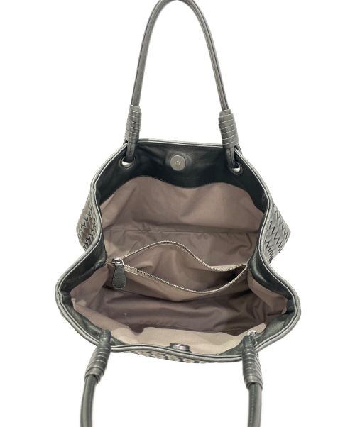BOTTEGA VENETA（ボッテガベネタ）BOTTEGA VENETA (ボッテガベネタ) イントレチャート サッチェル ブラック サイズ:-の古着・服飾アイテム