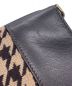 中古・古着 CELINE (セリーヌ) マカダムチェーンワンンショルダーバッグ ブラウン×ベージュ サイズ:-：34800円