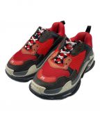 BALENCIAGAバレンシアガ）の古着「TRIPLE S Trainers」｜レッド×ブラック×グレー