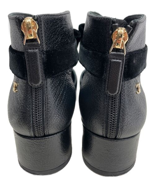 CHANEL（シャネル）CHANEL (シャネル) バックジップパンプス ブラック サイズ:35.5の古着・服飾アイテム
